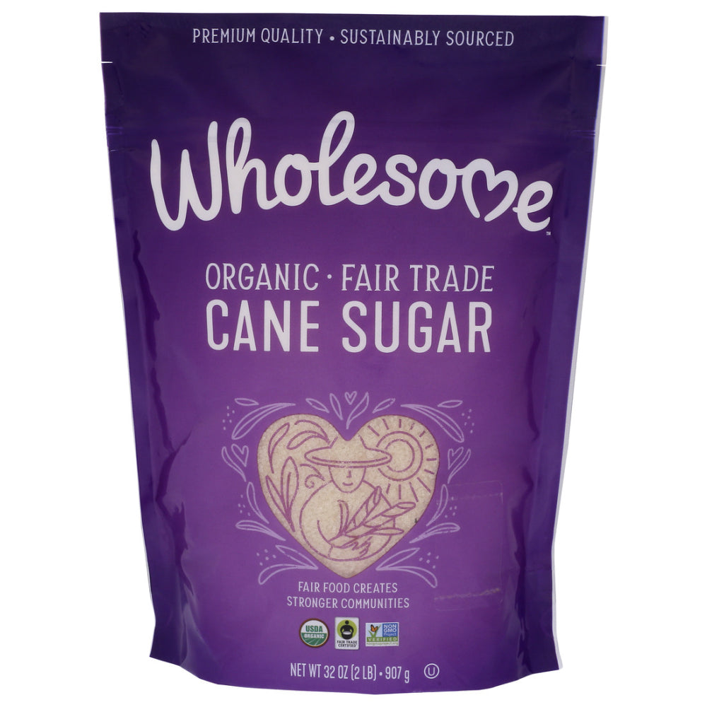 Wholesome, Organic Fair Trade Cane Sugar, 2 Lb