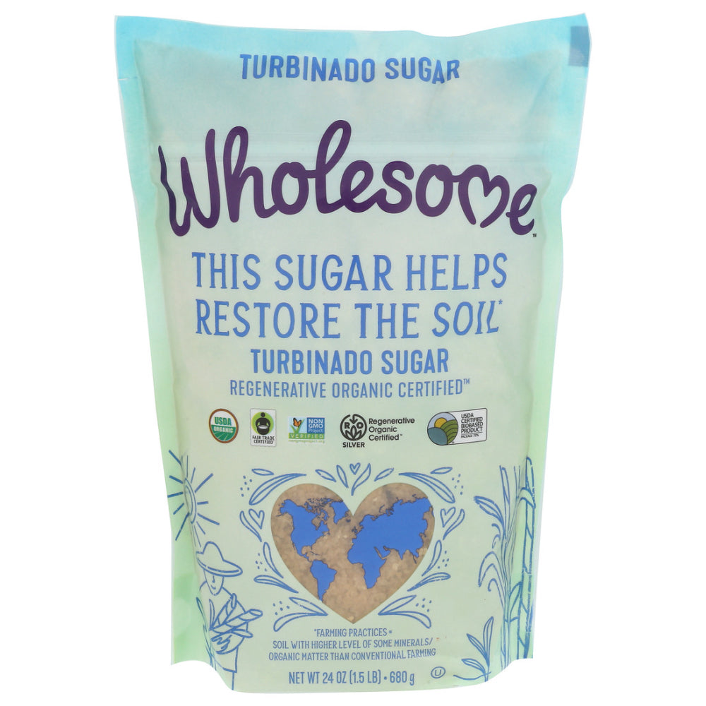 Wholesome, Turbinado Sugar, 24 Oz