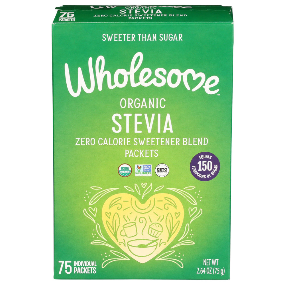 Wholesome, Sweeteners Organic Stevia Packets, 2.65 Oz