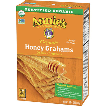 Annie's Homegrown, Organic Honey Graham Crackers, 14.4 Oz