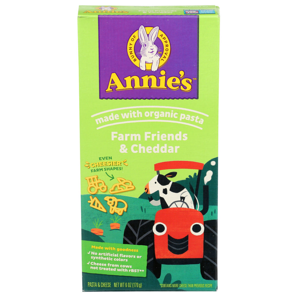 Annie's Homegrown, Farm Friends & Cheddar Macaroni And Cheese, 6 Oz