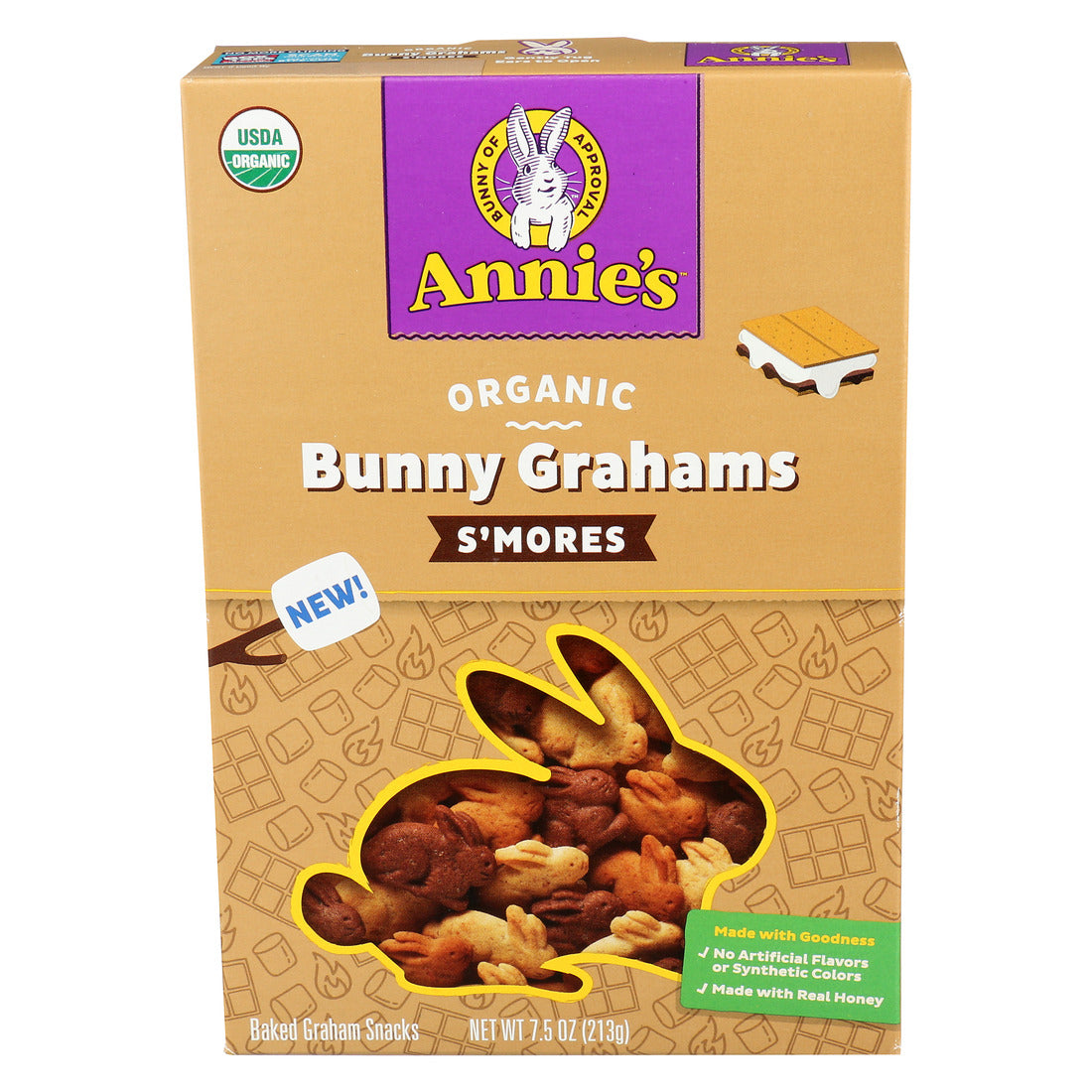 Annie's Homegrown, Organic Bunny Grahams S'mores, 7.5 Oz