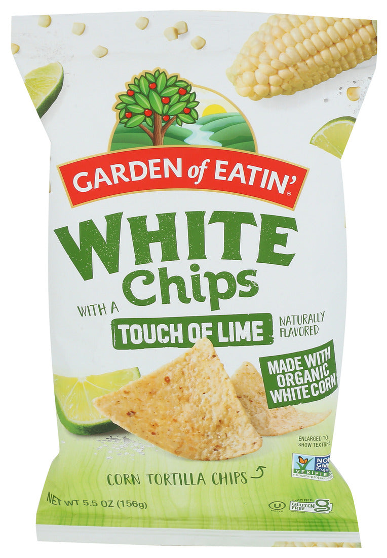 Garden Of Eatin', White Chips With A Touch Of Lime Corn Tortilla Chips, 5.5 Oz