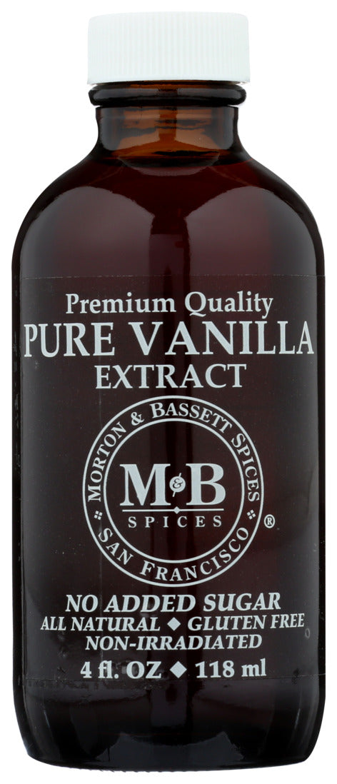 Morton & Bassett, Premium Quality Pure Vanilla Extract, 4 Oz