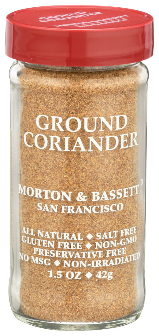 Morton & Bassett, Ground Coriander, 1.5 Oz