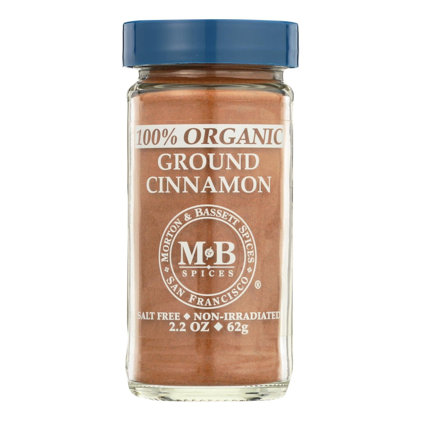 Morton & Bassett, 100% Organic Ground Cinnamon, 2.2 Oz