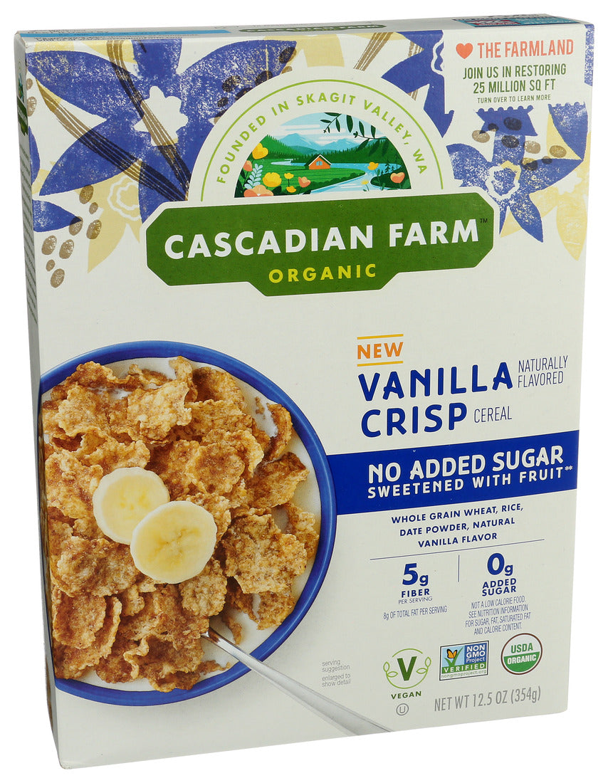 Cascadian Farm, Organic Vanilla Crisp Cereal, 12.5 Oz