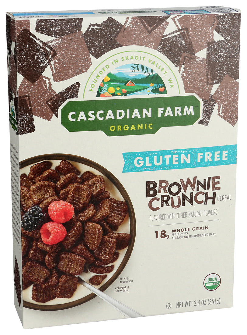 Cascadian Farm, Organic Gluten Free Brownie Crunch Cereal, 12.4 Oz