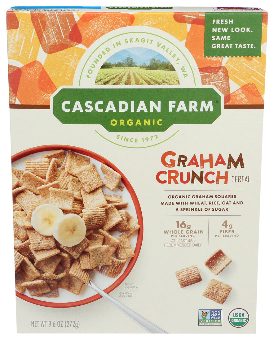 Cascadian Farm, Organic Graham Crunch Cereal, 9.6 Oz