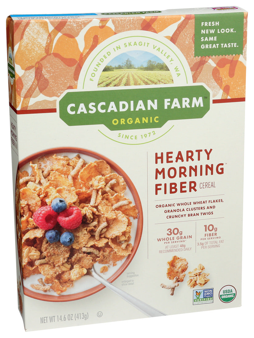 Cascadian Farm, Organic Hearty Morning Fiber Cereal, 14.6 Oz