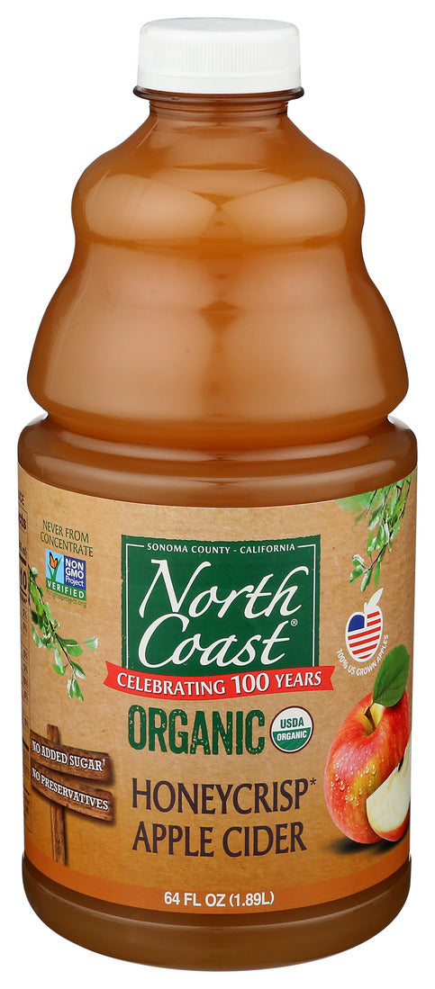 North Coast, Organic Honeycrisp Apple Cider, 64 Fl Oz