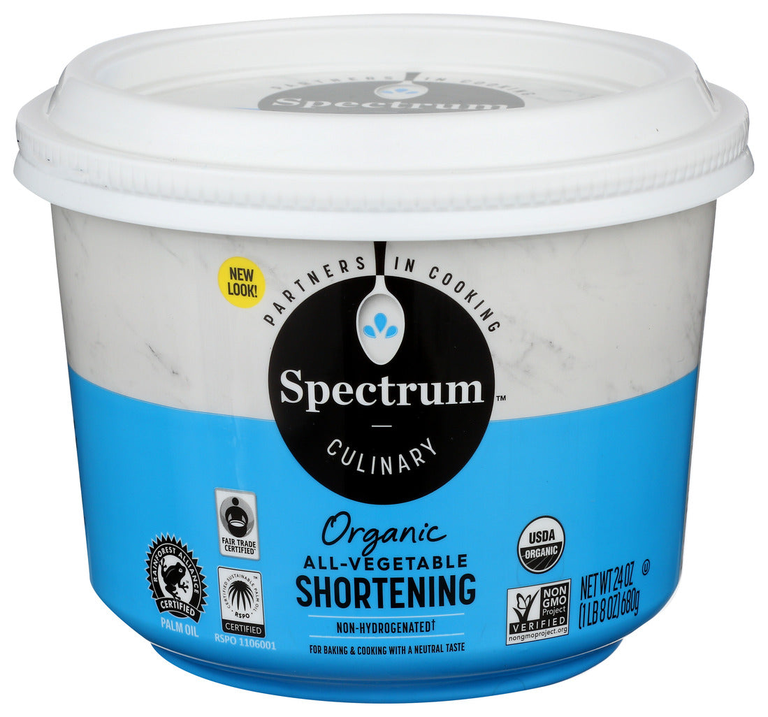 Spectrum, Organic All-Vegetable Shortening, 24 Oz