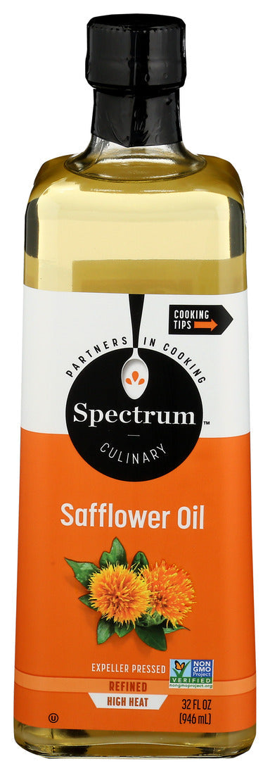 Spectrum, Safflower Oil, Refined High Heat, 32 Oz