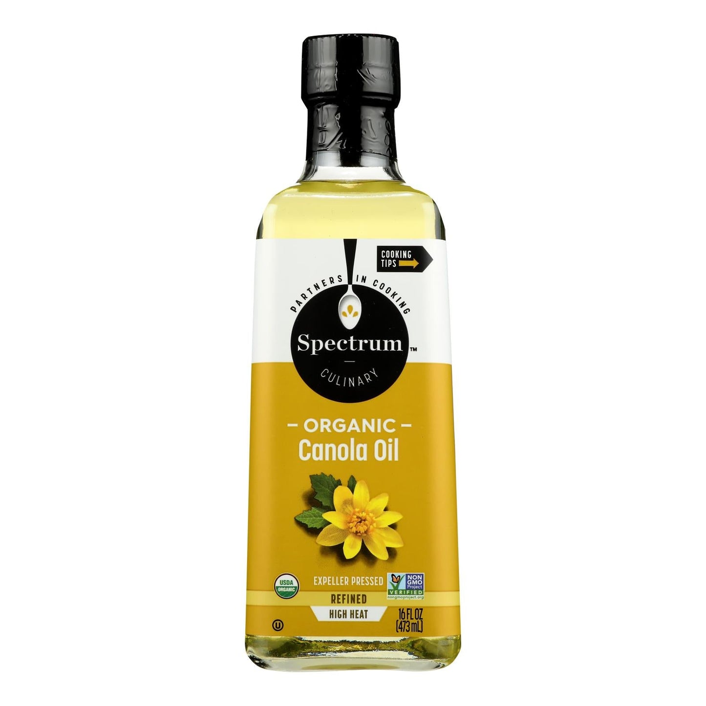 Spectrum, Organic Canola Oil, Refined, 16 Oz