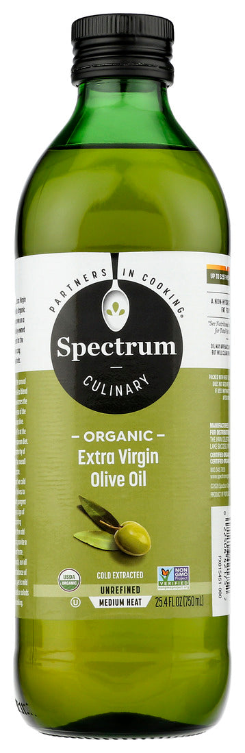 Spectrum, Organic Extra Virgin Olive Oil, Unrefined, 25.4 Oz