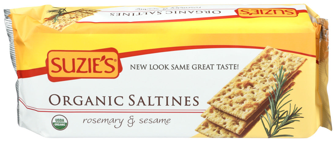 Suzie`s, Organic Saltines, Rosemary & Sesame, 8.8 Oz