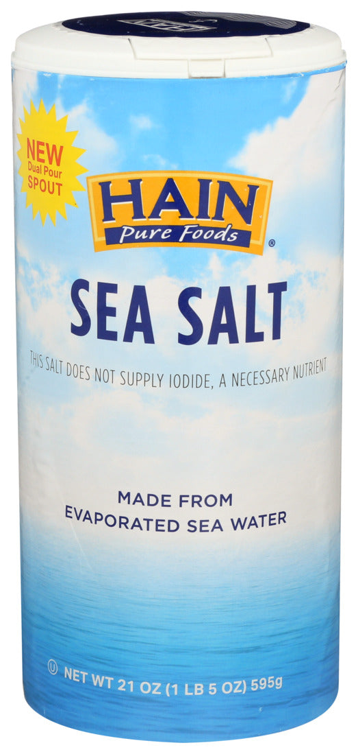 Hain Pure Foods, Sea Salt, 21 Oz