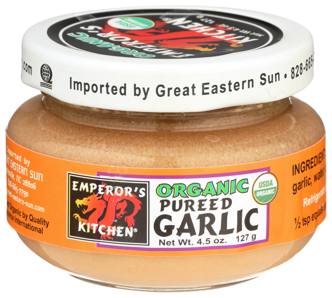 Emperors Kitchen, Organic Pureed Garlic, 4.5 Oz