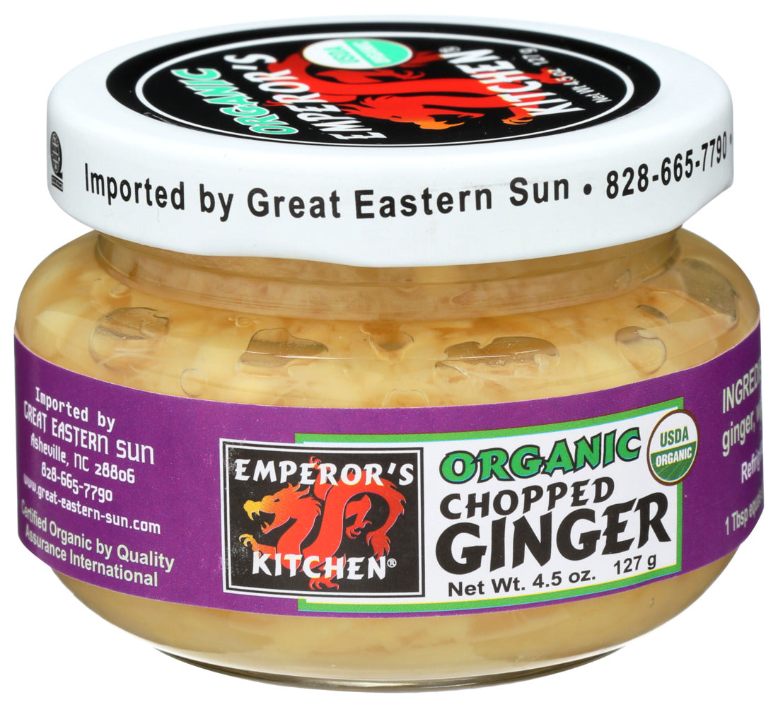 Emperors Kitchen, Organic Chopped Ginger, 4.5 Oz