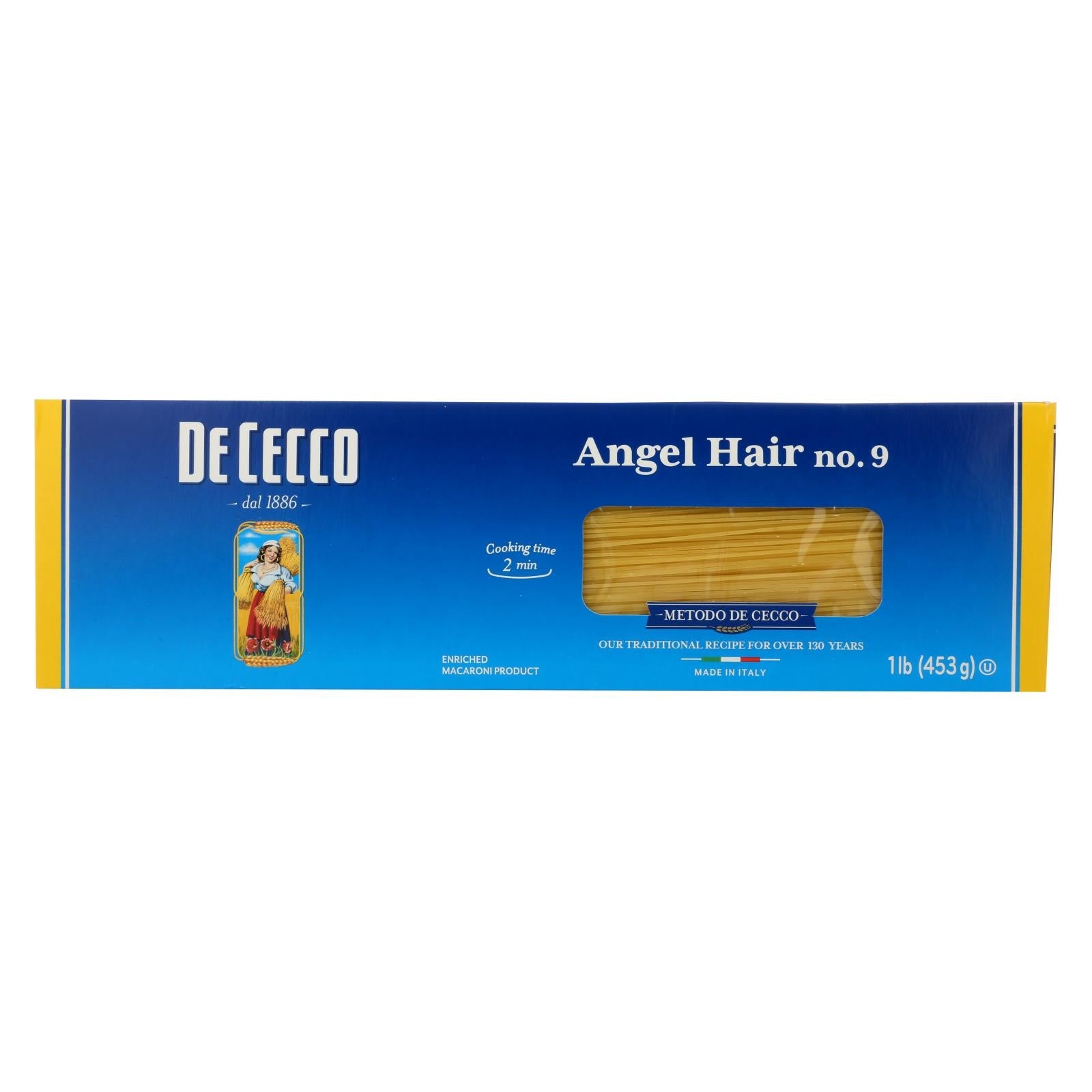 De Cecco, Angel Hair No.9 Pasta, 16 Oz