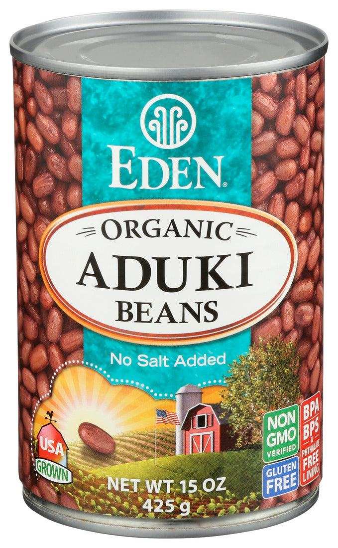 Eden Foods, Organic Aduki Beans, No Salt Added, 15 Oz