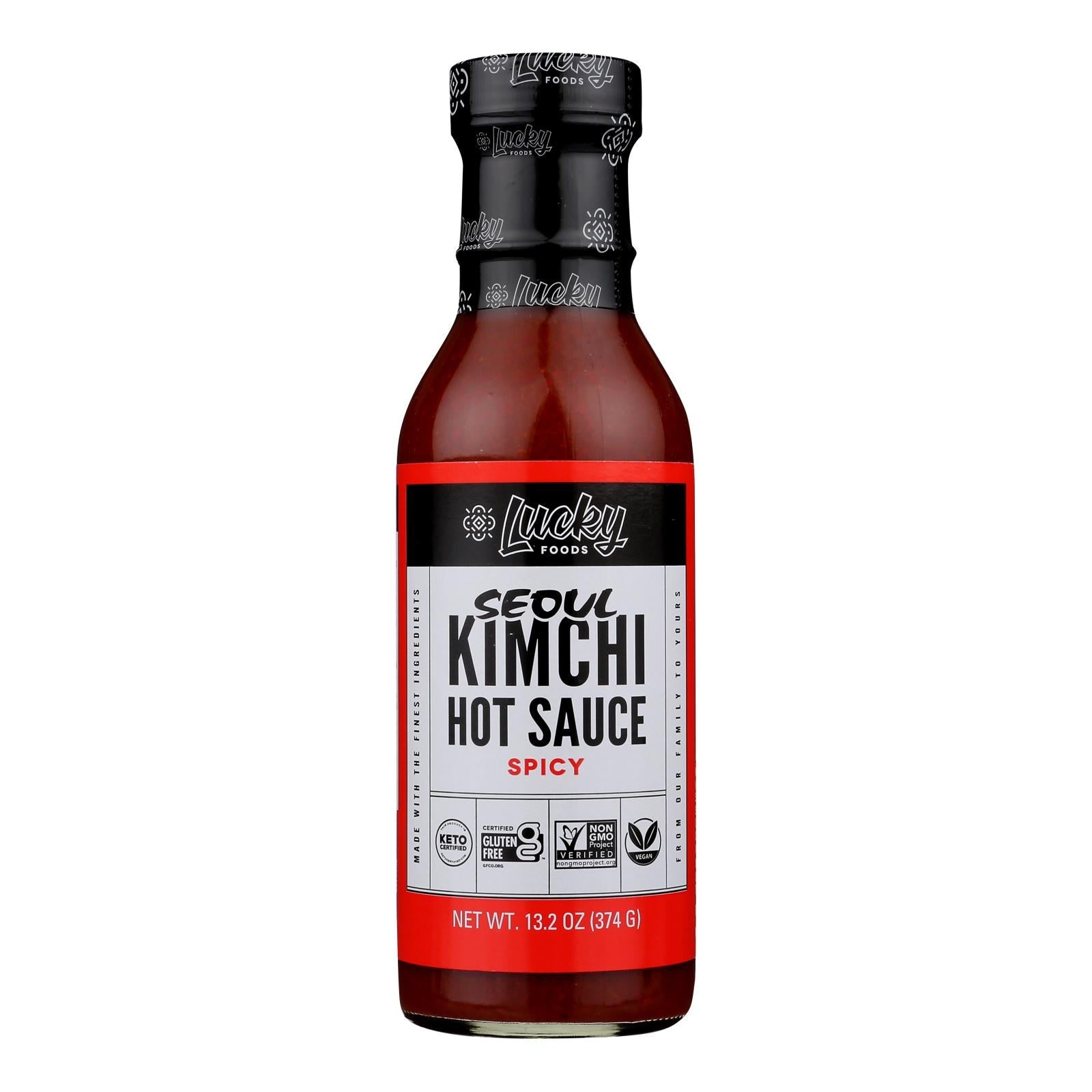 Seoul, Kimchi Hot Sauce, Spicy, 13.2 Oz