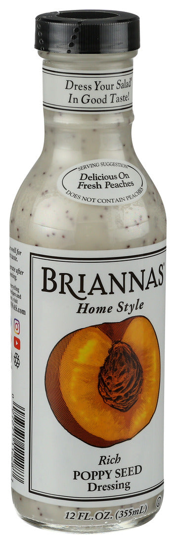 Briannas, Poppy Seed Dressing , 12 Oz