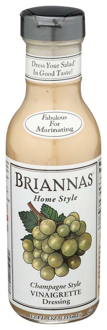 Briannas, Home-style Champagne Caper Vinaigrette Dressing, 12 Oz