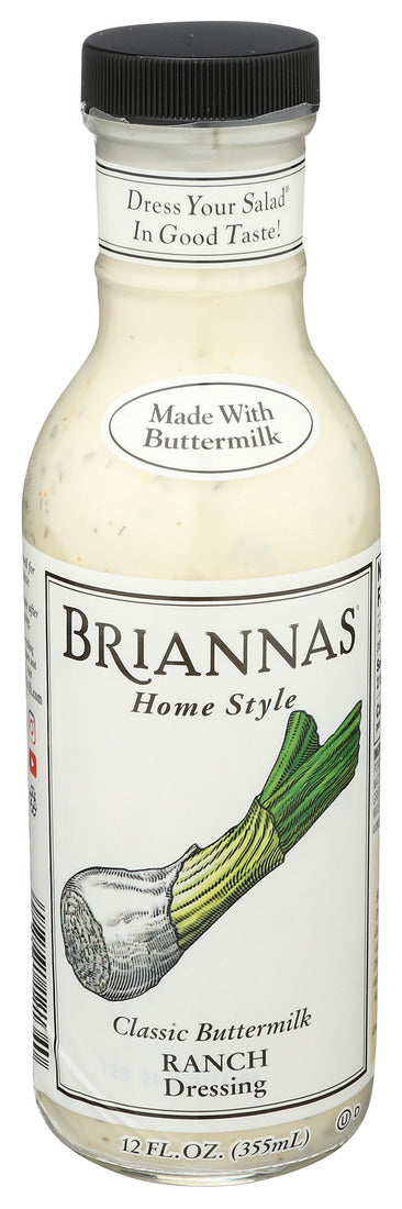 Briannas, Classic Buttermilk Ranch Dressing, 12 Oz