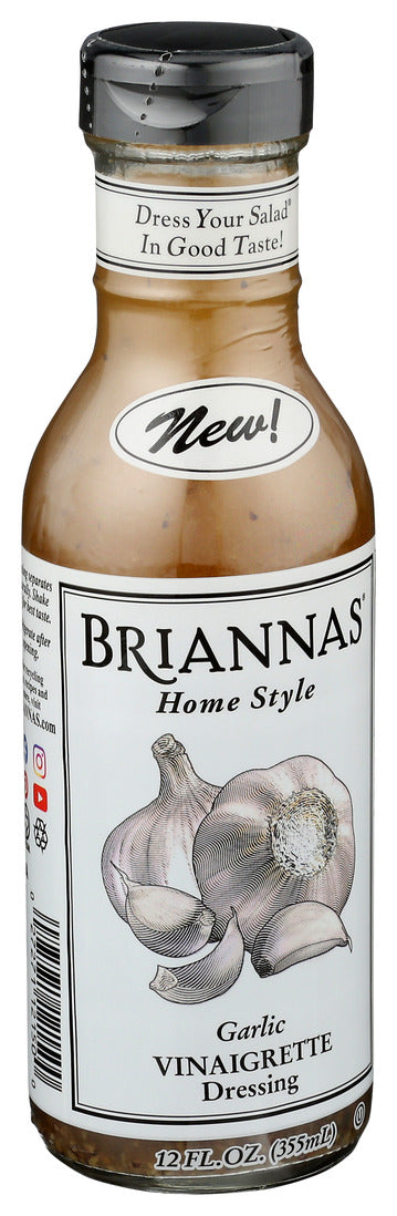 Briannas, Garlic Vinaigrette Dressing, 12 Oz