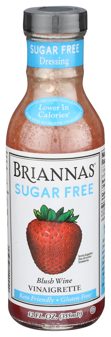 Briannas, Blush Wine Vinaigrette, Sugar Free, 12 Fl Oz