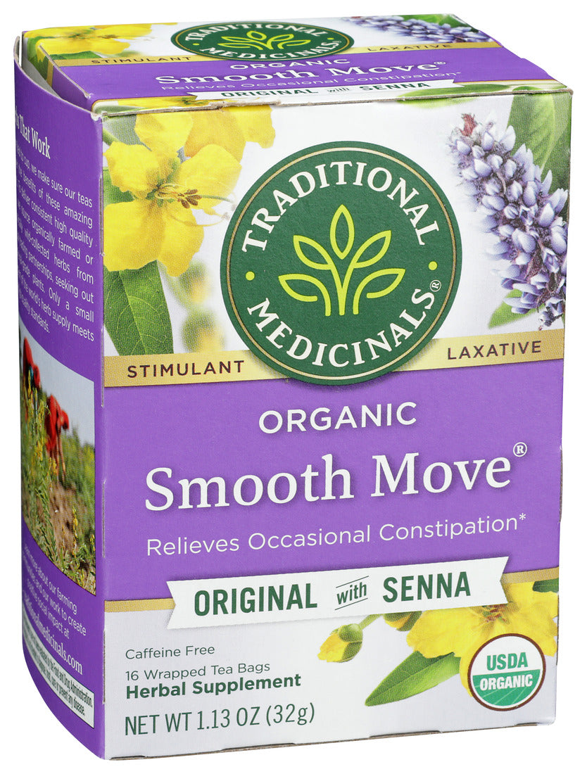 Traditional Medicinals, Organic Smooth Move Herbal Tea, 16 Ct