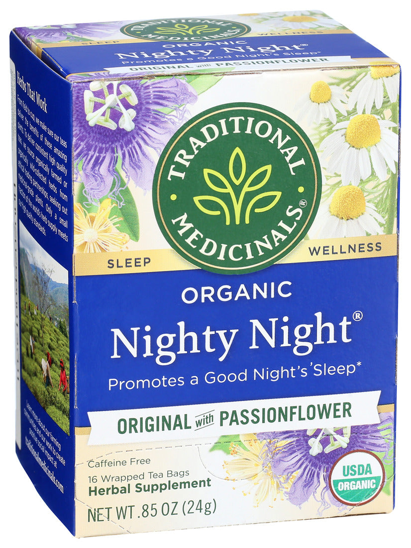 Traditional Medicinals, Organic Nighty Night Herbal Tea, 16 Ct