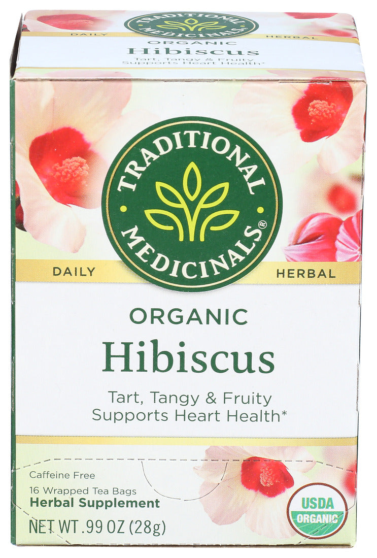 Traditional Medicinals, Organic Hibiscus Herbal Tea, 16 Ct