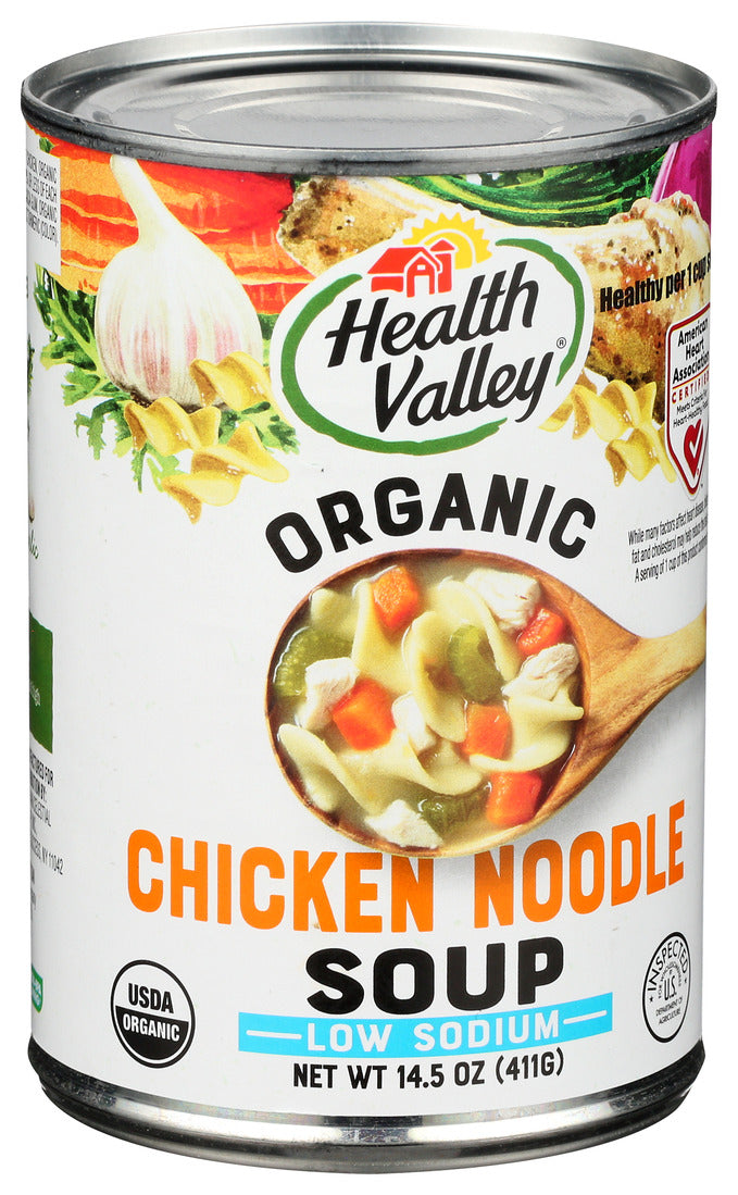 Health Valley, Organic Chicken Noodle Soup, No Salt Added, 14.5 Oz