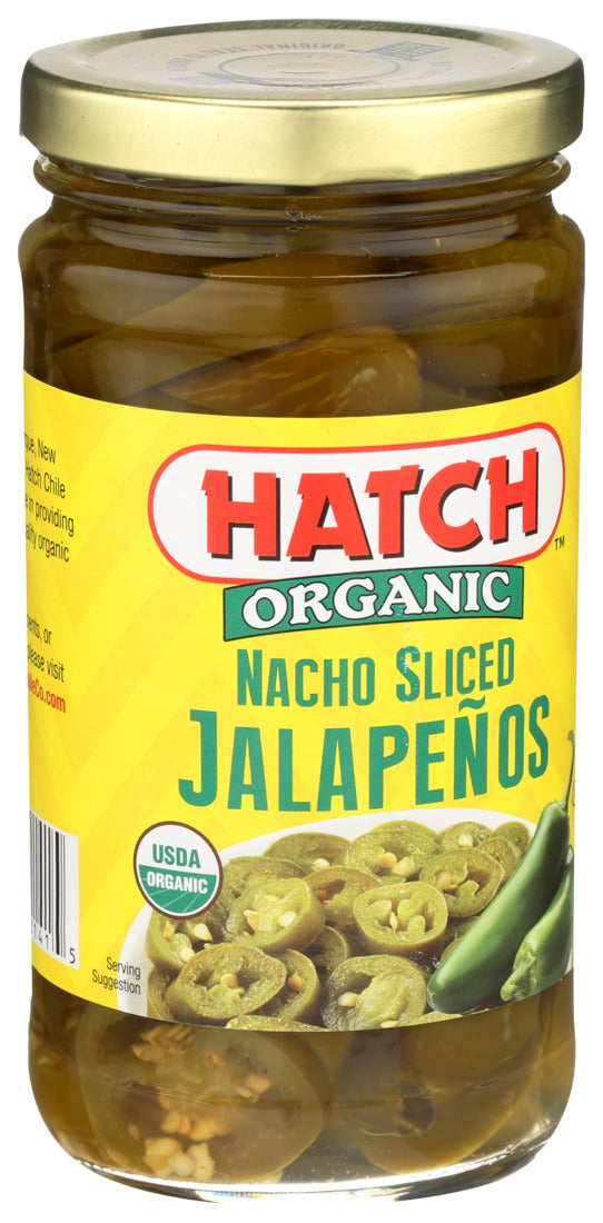 Hatch Chile, Organic Nacho Sliced Jalapeno Peppers, 12 Oz