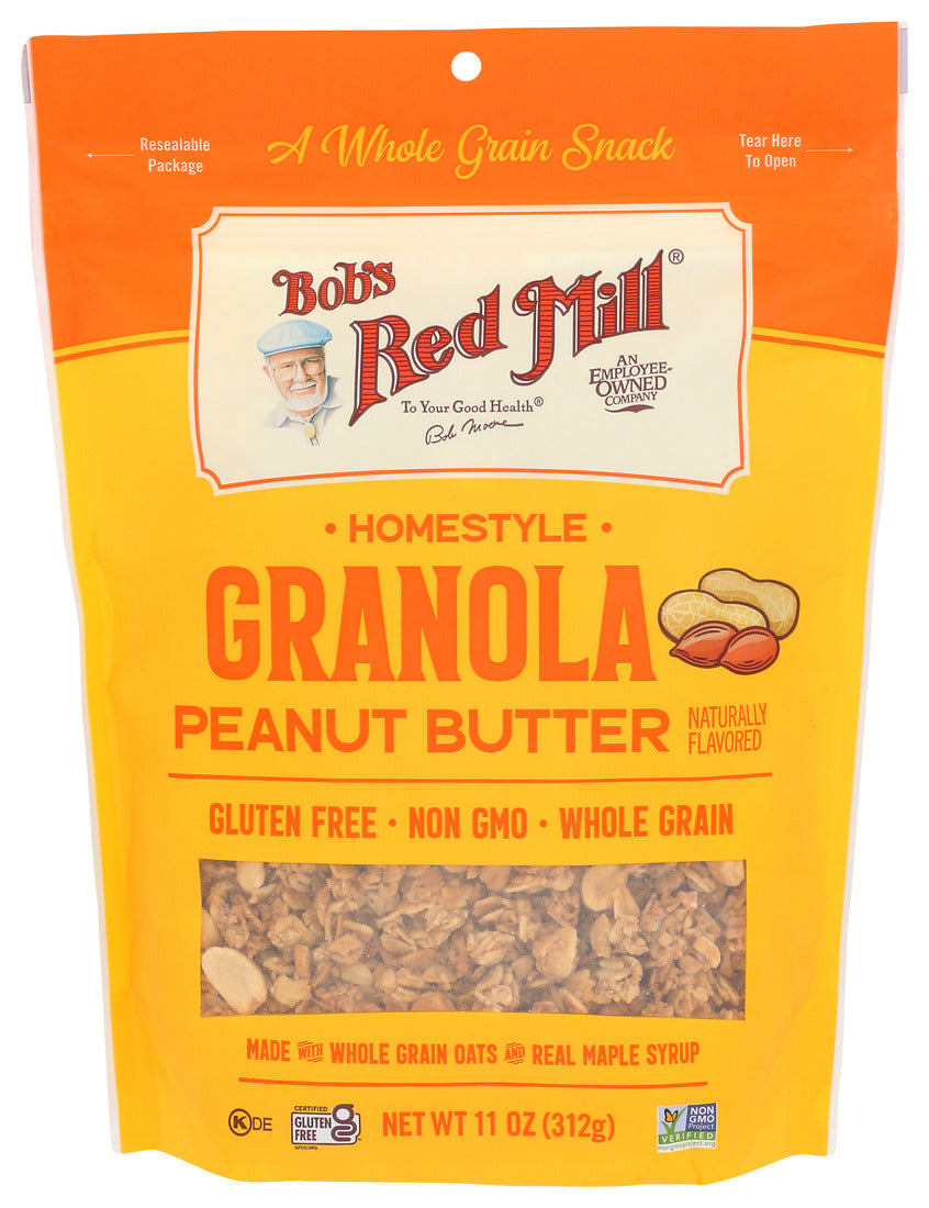 Bob's Red Mill, Homestyle Granola, Peanut Butter, 11 Oz