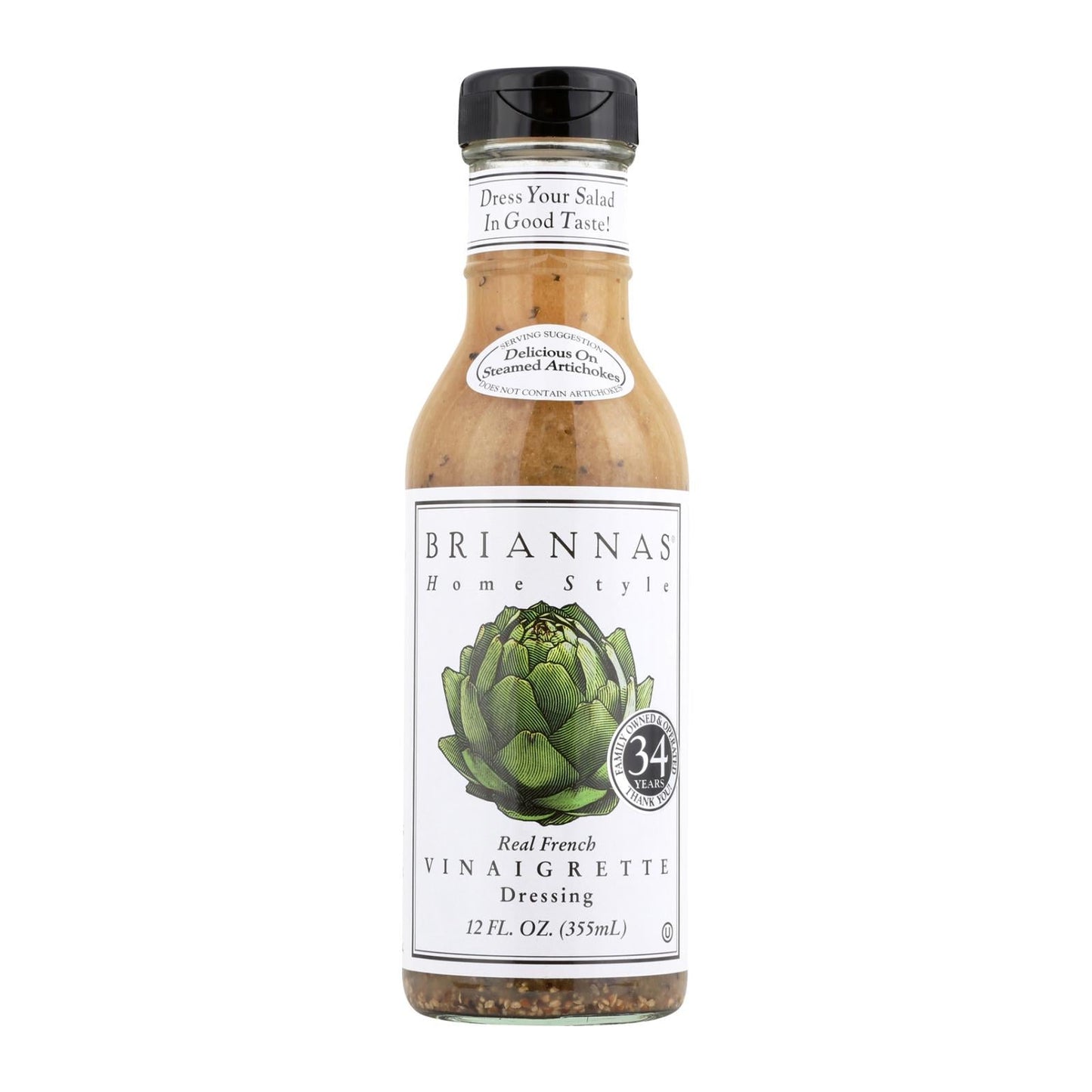 Briannas, Real French Vinaigrette Dressing , 12 Oz