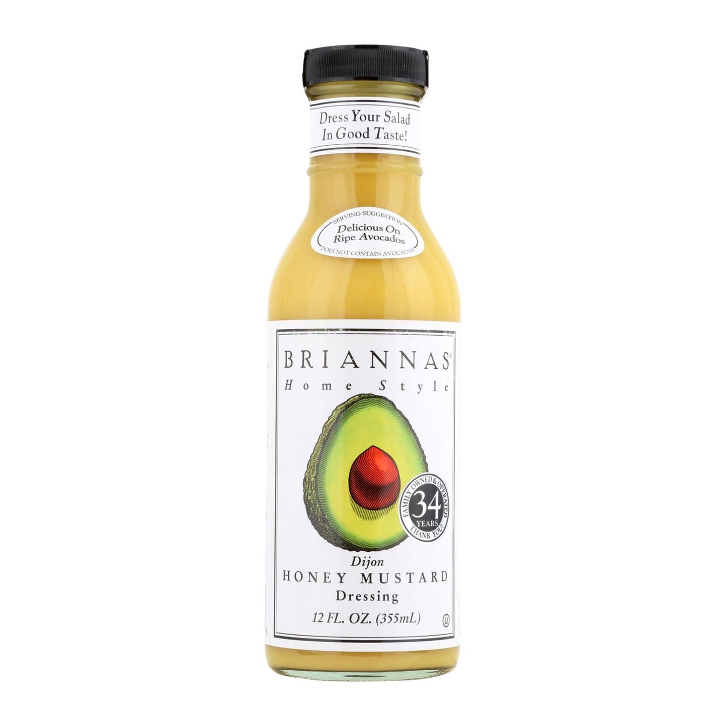 Briannas, Dijon Honey Mustard Dressing, 12 Oz