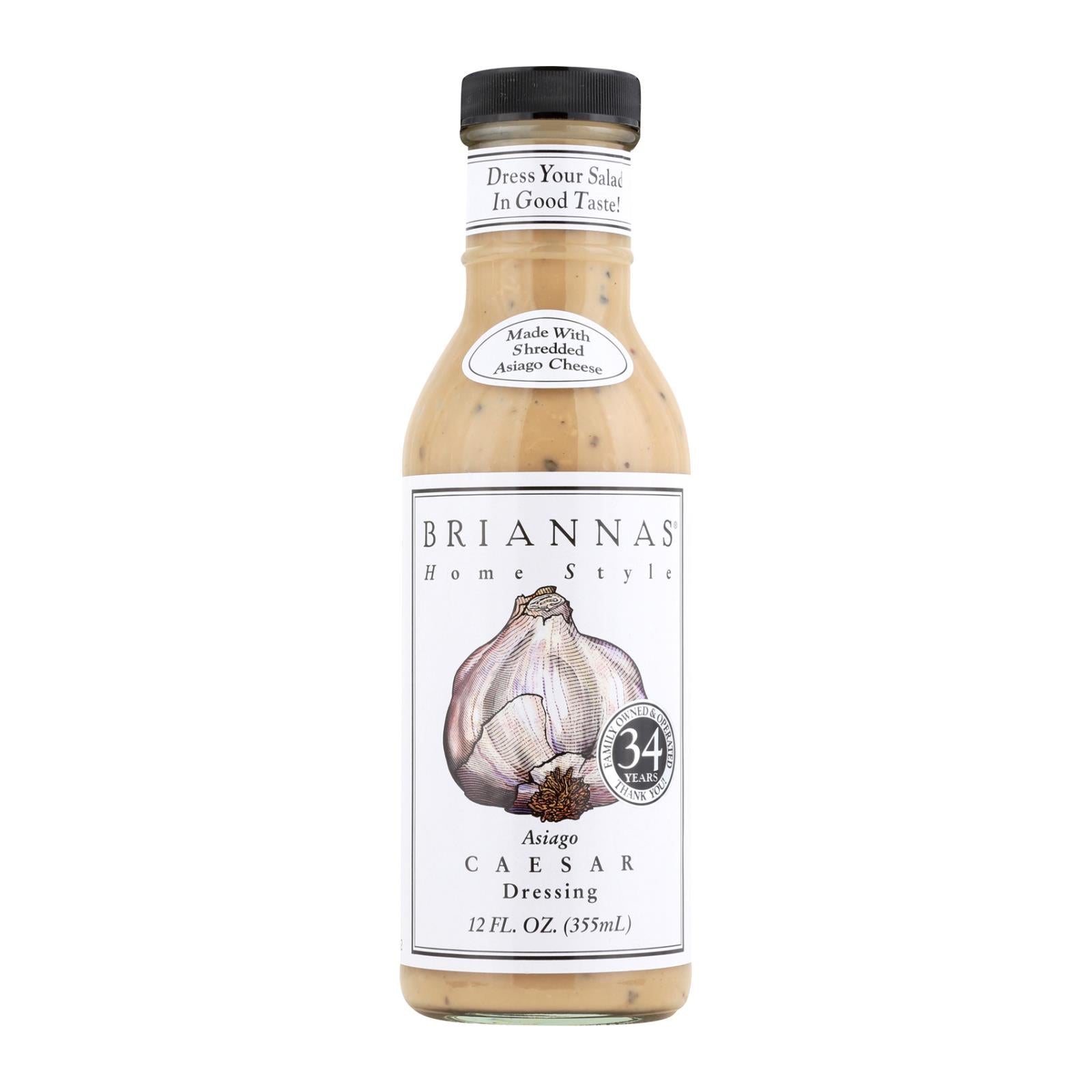 Briannas, Asiago Caesar Dressing, 12 Oz