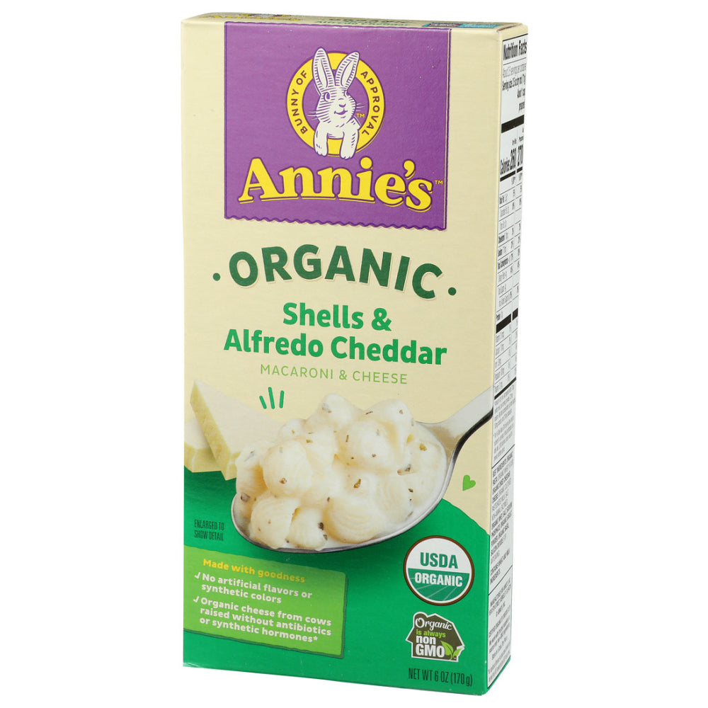 Annie's Homegrown, Organic Shells & Alfredo Cheddar Macaroni & Cheese, 6 Oz