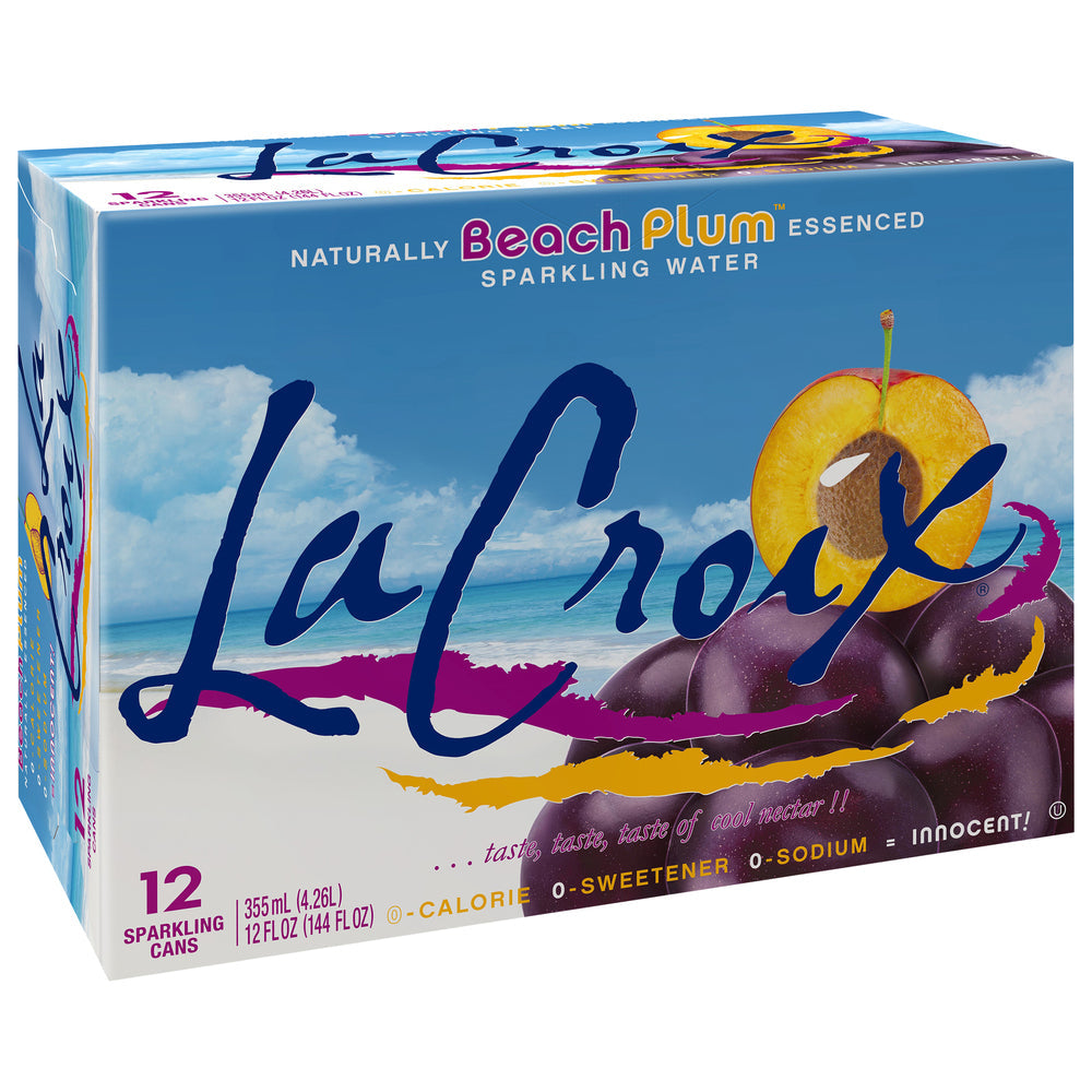 Lacroix, Sparkling Water Beach Plum, 12/12 Fl Oz