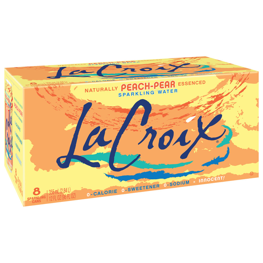 Lacroix, Sparkling Water Peach Pear, 8/12 Fl Oz