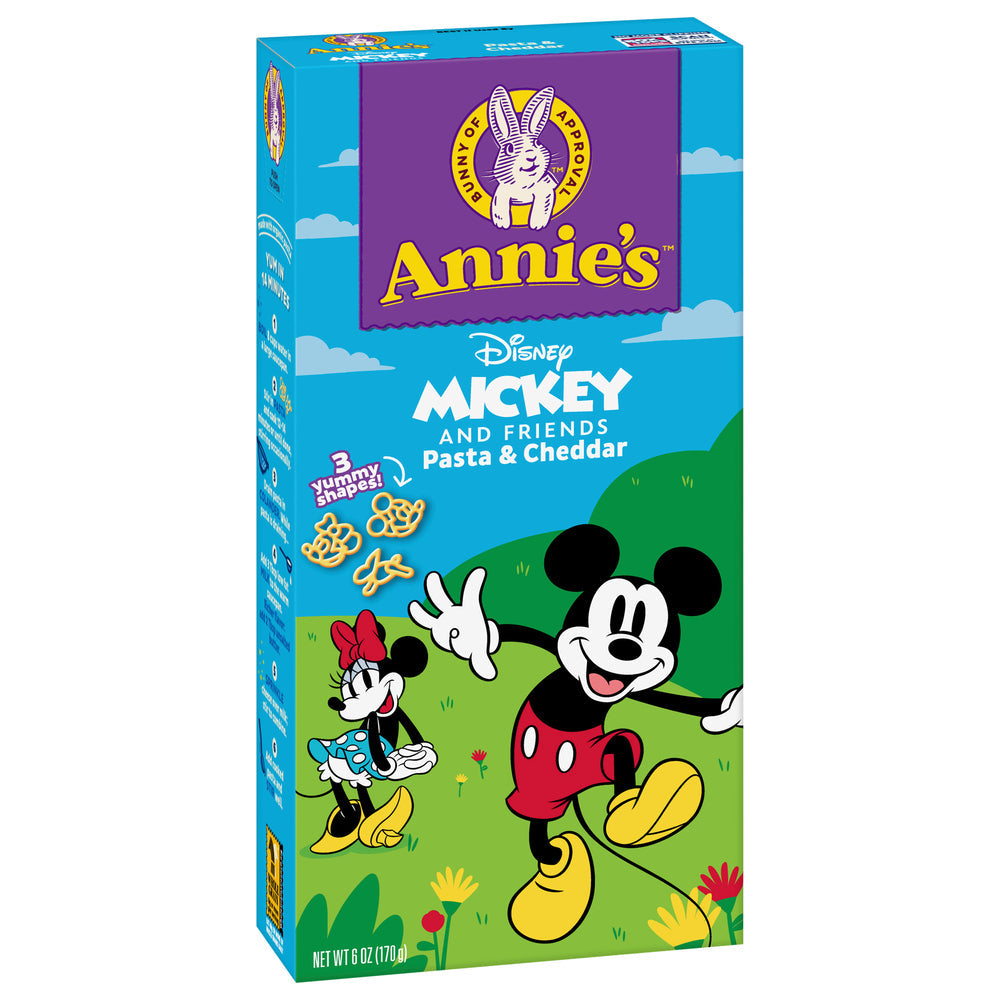 Annie's Homegrown, Organic Disney Mickey And Friends Pasta And Cheddar, 6 Oz