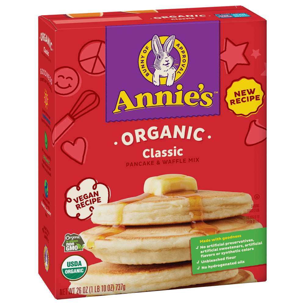 Annie's Homegrown, Organic Classic Pancake And Waffle Mix, 26 Oz