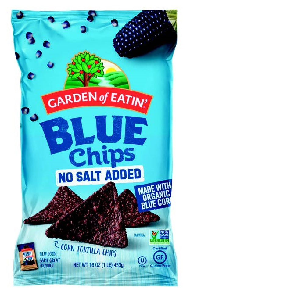 Garden Of Eatin', Blue Chips, No Salt Added, 16 Oz