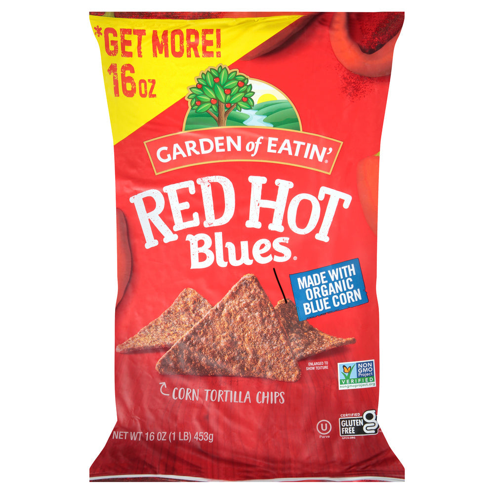 Garden Of Eatin', Red Hot Blues Corn Tortilla Chips, 16 Oz