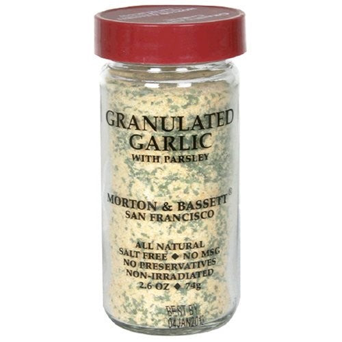 Morton & Bassett, Granulated Garlic With Parsley, 2.6 Oz