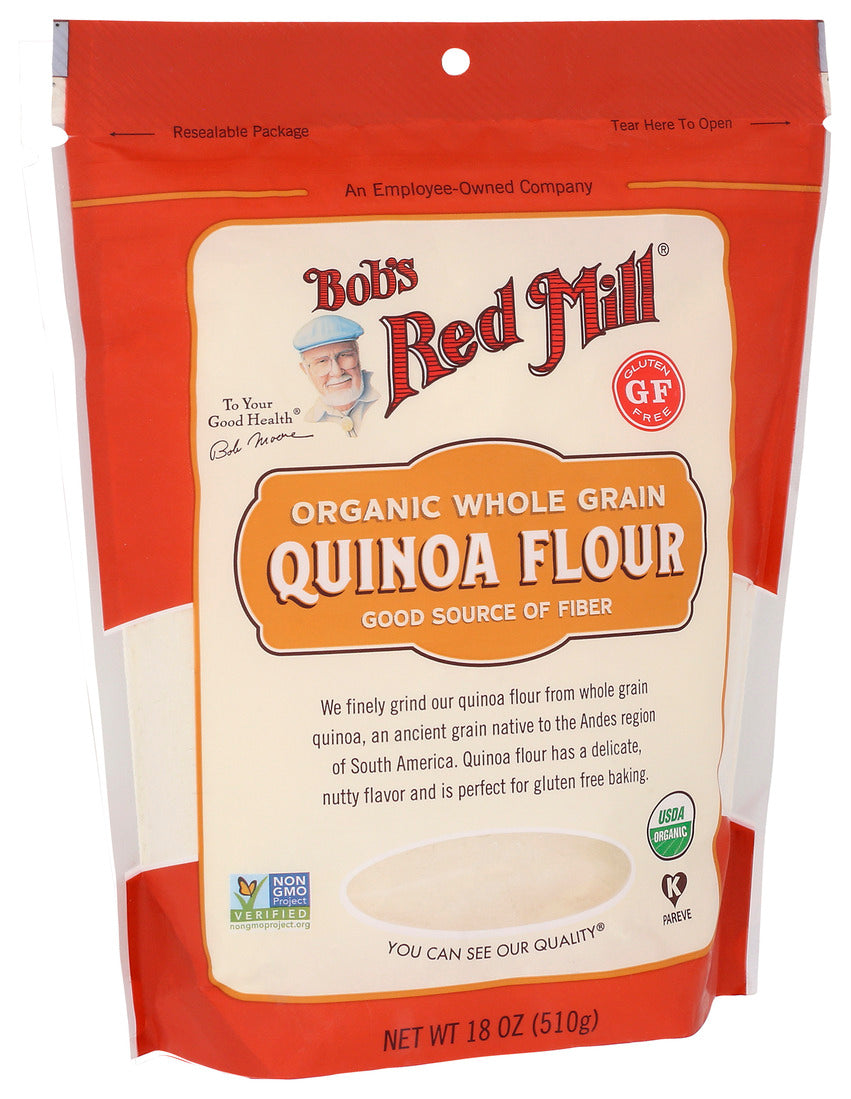 Bob's Red Mill, Organic Whole Grain Quinoa Flour, 18 Oz