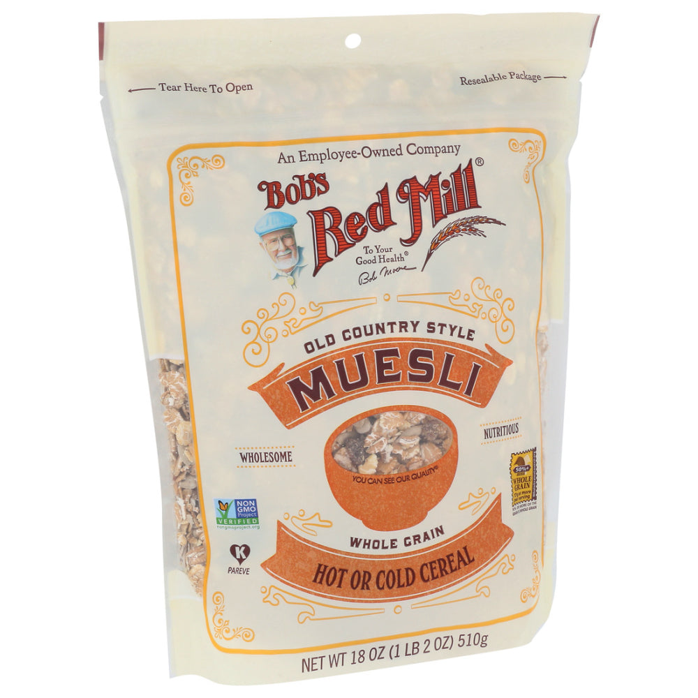 Bob's Red Mill, Old Country Style Muesli Whole Grain Hot or Cold Cereal, 18 Oz